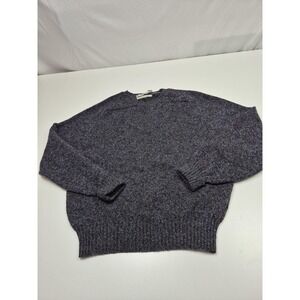 Christopher Hayes Sweater Mens XL Gray Shetland Wool Crewneck Ireland FLAW